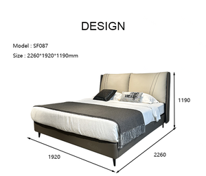 BLAINE Originale 087 Promozione a Tempo Limitato Offerta Speciale Letto King Size in Vera Pelle Design Moderno con Testiera Illuminata - Product Image 6