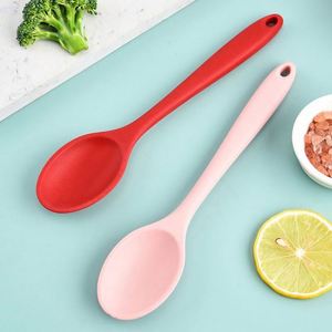 Integrated Food-Grade Silicone <b>Serving</b> <b>Spoon</b> Kitchen Utensils Tableware Mixing Baking Salad Small Dinner Soup <b>Spoon</b> - Product Image 5