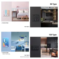 Interrupteur intelligent Ewelink Sonoff T5 US WiFi, interrupteur mural intelligent, télécommande IR, écran tactile complet, éclairage LED, commande vocale EWeLink via Alexa Google