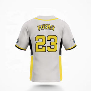 Maillot à séchage rapide col en V haut boutonné uniformes de sport pour les jeunes Baseball & Softball personnalisé maillot de Baseball chemise personnalisée - Product Image 2