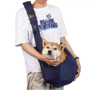 Toptan katlanabilir nefes Pet omuz taşıyıcı Crossbody çanta köpek Sling açık seyahat için evcil hayvan çantası - Product Image 6