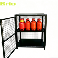 Cage de protection robuste en acier pour compresseur d'air, extérieure, verrouillable, design ventilé