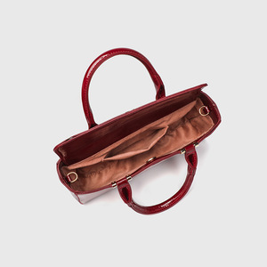 <span class=keywords><strong>Bolso</strong></span> de Hombro Mini Texturizado Rojo <span class=keywords><strong>Granate</strong></span> de Alta Gama con Logotipo Cuadrado, Novedad Otoño 2026, para Mujer, Estilo Casual, Transfronterizo - Product Image 3