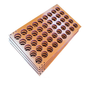 Tablero de Resina Fenólica Antiestática Naranja y Negra Personalizado de 38 mm de Diámetro, Herramienta de Corte Industrial, Soporte de Prueba - Product Image 1