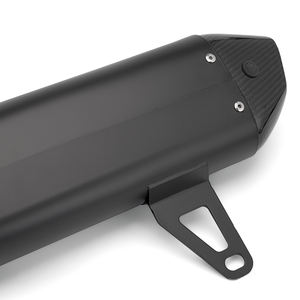 Xmax 300 XMAX300 2017-2025 Système complet d'échappement Slip on Silencieux R77 en fibre de carbone État neuf avec connexion du tube avant - Product Image 4