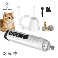 SiMAiSHEN-M10 Fournitures pour animaux de compagnie, Meilleures ventes Amazon, Lime à griffes silencieuse pour chiens et chats, 10000 tr/min, 5 vitesses, Charge rapide en 2,5h, Vente en gros