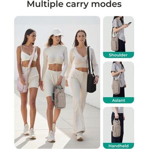 Stock for Outdoor Sports Leather Water <b>Bottle</b> <b>Bag</b> Portable Large Capacity Crossbody Travel Insulated - Product Image 4