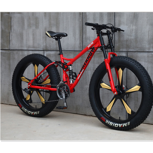 Bicicleta Híbrida Popular de <span class=keywords><strong>26</strong></span>'' con Diseño 4.0, Bicicleta de Montaña, Fat Bike, Cruiser de Playa con 21 Velocidades, Freno de Disco, <span class=keywords><strong>Horquilla</strong></span> de Acero para Ciclismo <span class=keywords><strong>en</strong></span> Nieve y Montaña - Product Image 2