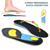 Nouvelles semelles intérieures en PU pour chaussures, antidérapantes, amortissantes, absorbant les chocs, pour le travail, semelles intérieures de sport avec soutien de la voûte plantaire