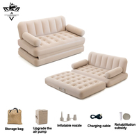 Haute qualité extérieur léger Camping 5-en-1 canapé gonflable pliable multifonctionnel ménage Air canapé-lit pour les fêtes