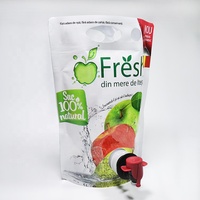 Sac d'emballage en plastique réutilisable, boissons, vin rouge, distributeur de jus de fruits, pochette avec bec avant, ml