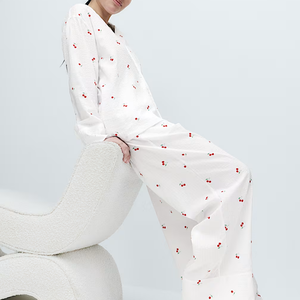 Custom Stripe Cotton Bamboo 2-Piece Breathable <b>Lounge</b> Wear Women's Elegant Soft Knitted Pajamas <b>Set</b> Lady <b>Plus</b> <b>Size</b> Sleepwear <b>set</b> - Product Image 1