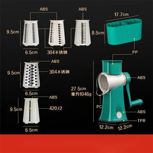 Picadora de Verduras en Oferta, Picadora de Carne de Plástico, Cortadora de Verduras Manual Multifuncional - Product Image 2