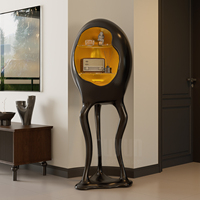 Meuble à vin moderne en fibre de verre, armoire de rangement sculpturale, meuble de bar design sur mesure pour la maison et l'hôtel