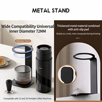 Support portable en métal pour machine à expresso, support de brassage avec anneau de 72 mm, base de tasse, accessoire de café pour la maison et le bureau