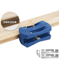 Kit de machine à chanfreiner manuelle double de haute qualité et durable pour le travail du bois, outil de débavurage pour panneaux PVC non peints
