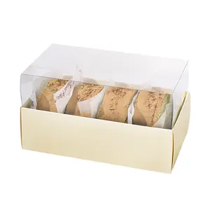 Vendita calda Design personalizzato torta biscotto Mousse scatole di imballaggio scatola da Dessert con cielo e terra