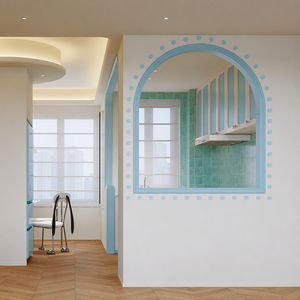 Service clé en main de design d'intérieur sur mesure, style crème pastel, aménagement complet de la maison, installation sur site à l'étranger, projet de villa - Product Image 4