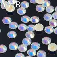 YHB Usine 12 et 16 Facettes Cristaux En Gros En Vrac Hot-Fix Strass En Vrac