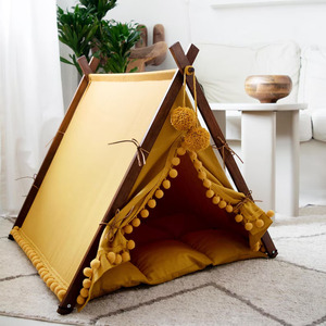 Lit tipi pour <span class=keywords><strong>chien</strong></span>, maison pour animaux de compagnie d'intérieur, tipi pour chat - Product Image 1