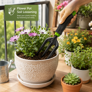 Outil de jardinage de style américain pour ameublir la terre, fourche à main de jardinage, cultivateur - Product Image 4
