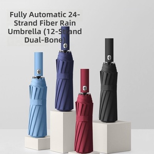 Paraguas Plegable Automático XiaMoChen de <span class=keywords><strong>12</strong></span> Varillas, Apertura y Cierre Automático, Resistente al Viento, UPF50+, Protección Solar y contra la Lluvia, para Viajes Diarios y Negocios - Product Image 1