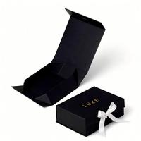 Boîte cadeau pliable en carton rigide de qualité supérieure avec structure pliable, imprimée en UV en relief, pour cadeau de fête