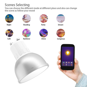 Lámpara Inteligente WiFi RGB con Control por Aplicación Tuya, Regulable, 85-265V 5W, Compatible con <span class=keywords><strong>Alexa</strong></span> y Google Assistant, Iluminación Interior - Product Image 4