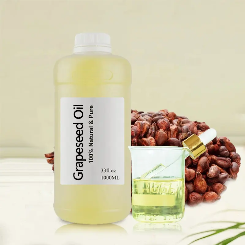Grape Seed Oil Bulk For Body Massage Cold Pressed Grape Seed Oil Hair Oil