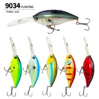 Umpan Pancing Buatan Keras 75mm 22g, Umpan Crank Vivid, Laris Manis