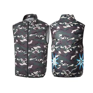 Gilet de refroidissement Streetwear batterie de ventilateur pour vêtements glace froide refroidissement extérieur veste d'air ventilateur de conditionnement pour vêtements gilet de refroidissement