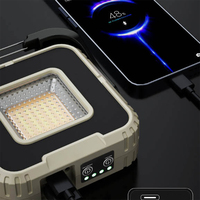 Lampe de travail rechargeable 1000LM avec 2 fils de tungstène, LED COB, IPX4, support au sol et aimant pour réparation automobile d'urgence et garage