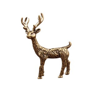Figura de Ciervo Sika, Escultura de Animal en Latón, Decoración de Mesa para el Hogar, Adorno Navideño - Product Image 5