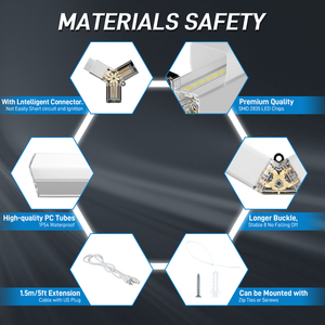 Livraison Gratuite Certification ETL Forme Polygonale Géométrique DIY Auto Showroom <span class=keywords><strong>Led</strong></span> Light <span class=keywords><strong>Garage</strong></span> - Product Image 6