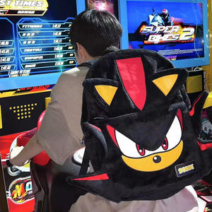 2024 nuevas mochilas escolares de felpa <span class=keywords><strong>Sonic</strong></span> Cool Cartoon Hedgehog <span class=keywords><strong>mochila</strong></span> Shadow mochilas de felpa para niños - Product Image 2
