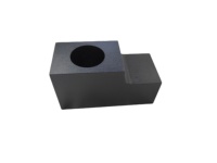 Support de collier en aluminium noir usiné CNC, bloc de montage sur banc personnalisé, bras en aluminium anodisé