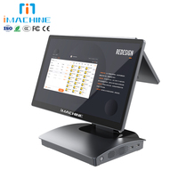 Оптовая продажа: Умная настольная POS-система IMachine Model A2, 15.6 дюймов, 1920x1080, четырехъядерный процессор, 8 ГБ DDR3, емкостный сенсорный экран, Windows 10/11