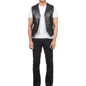 New Best Design Fashionable Polyester/Cotton Casual Winter <b>Vest</b> <b>Men</b> High Quality Sleeveless Outerwear Windproof Button - Product Image 6