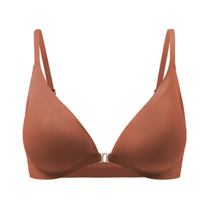 Sujetador de ropa interior Sexy <span class=keywords><strong>sin</strong></span> rastro para mujer, sujetador de realce ajustable con hebilla frontal para mujer, sujetador <span class=keywords><strong>sin</strong></span> espalda sólido <span class=keywords><strong>sin</strong></span> costuras para mujer - Product Image 4
