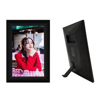 Cadre de téléchargement vidéo 10 pouces, application android, wi-fi, cadre photo numérique avec 16 go de mémoire