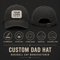 Casquette de baseball en sergé de coton avec logo personnalisé, 6 panneaux, non structurée, visière incurvée, réglable, vente en gros fabricant, faible MOQ