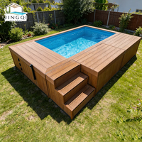 Piscine hors sol en fibre de verre pour villas de luxe, jardins, oasis paysagères, complexes hôteliers et week-ends aquatiques