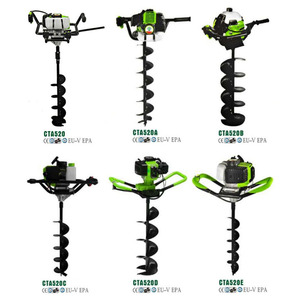 Trivella di terra industriale 52cc motore a Gas 2 tempi Post foro scavatrice albero di trasmissione esagonale fondazione di perforazione - Product Image 5