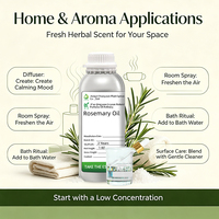 Minyak Rosemary Organik dengan Serum Pertumbuhan Rambut untuk Akar Kuat - Minyak Esensial untuk Kulit Kepala - Kecantikan Alami dan Perawatan Rambut