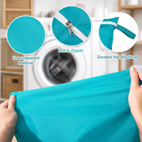 Sac de voyage portable en tissu Oxford pour le linge, lavable, léger, avec fermeture éclair et poignée, idéal pour les voyages, la gym et la natation