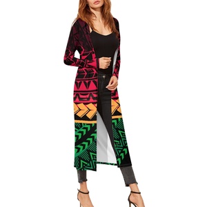 Abrigo Largo con Estampado <span class=keywords><strong>de</strong></span> Tatuaje Polinesio para <span class=keywords><strong>Mujer</strong></span> <span class=keywords><strong>de</strong></span> Talla Grande, Kimono <span class=keywords><strong>de</strong></span> <span class=keywords><strong>Media</strong></span> <span class=keywords><strong>Manga</strong></span>, Diseño <span class=keywords><strong>de</strong></span> Moda Femenina, Ropa Casual <span class=keywords><strong>de</strong></span> Exterior, Ropa Personalizada para <span class=keywords><strong>Mujer</strong></span> - Product Image 3