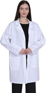 Abrigo médico Tejido elástico Resistente a las arrugas Venta al por mayor Cómodo Suave Anti-Pilling para farmacéuticos Protector - Product Image 2