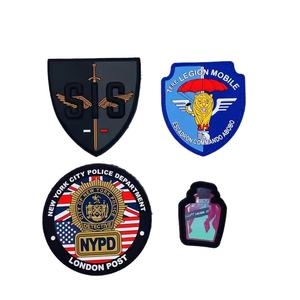 Made to Order Vendor Direct Fabrication 3D Soft Rubber Silicone PVC <b>Sew</b>-<b>On</b> Flower Applique <b>Patch</b> - Product Image 4