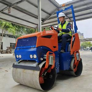 Storike 2026 Neue ST1000 Doppeltrommel-Vibrationswalze 1 Tonne Zweirad-Asphaltstraßenwalze Verdichtung - Product Image 1