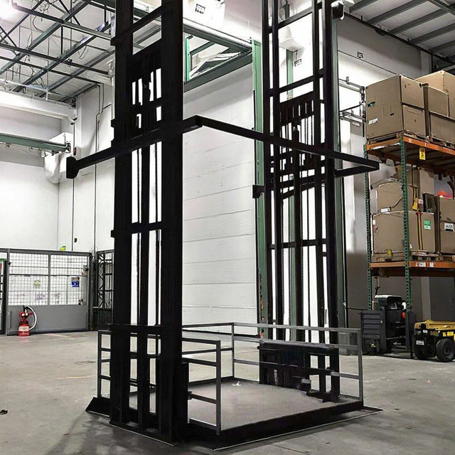 2tons Load Capacity Cargo Elevator Electric Freight Lift for Warehouse Logistics Industrial Use Support Custom